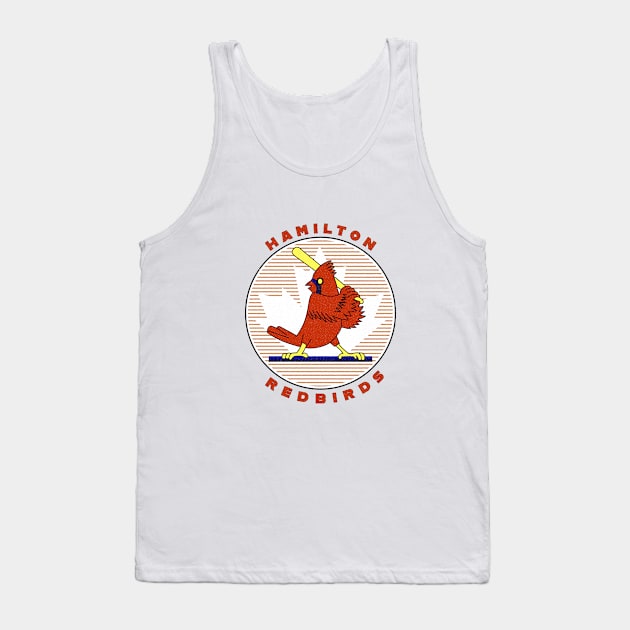 Vintage Hamilton Ontario Redbirds Baseball 1988 Tank Top by LocalZonly